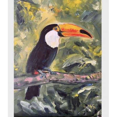 “Toucan – Exotic Bird” — Original Oil Painting by Marina Stognieva